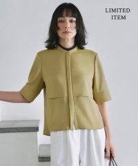 ICB（LARGE SIZE）/【WEB限定・接触冷感・UVケア・吸水速乾・防シワ・洗える】 ドレープツイル クロップドシャツ/508076962