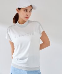 JUN and ROPE/【接触冷感】【吸水速乾】フロントロゴラメコンビプルオーバー/508077646