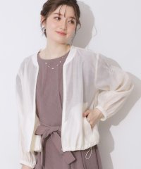 Couture Brooch/【マシンウォッシャブル・シアー】袖シャーリングシアーブルゾン/508077728