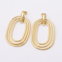 AGATHA PARIS/アガタ パリ AGATHA PARIS リバイバルピアス、3レイヤーオーバル、ゴールド/508077975