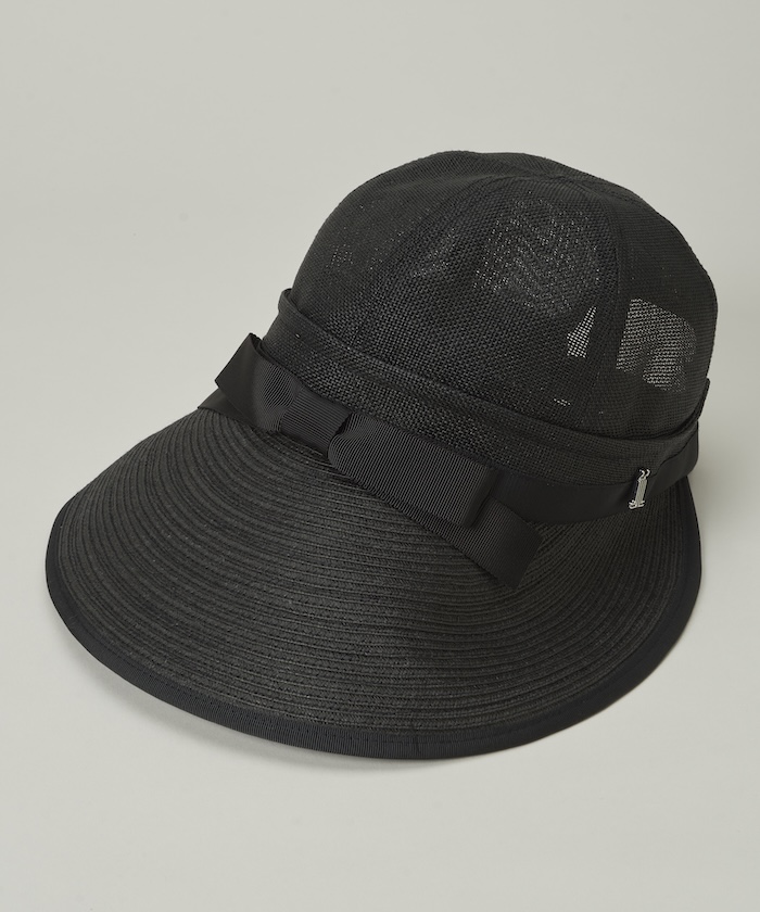 ランバン スポール LANVIN SPORT 2WAYペーパー素材ハット【部分 ランバン スポール LANVIN SPORT 2WAYペーパー素材ハット【部分