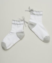 LANVIN SPORT/ランバン スポール LANVIN SPORT グログランリボン付きレギュラー丈ソックス【足底パイル/滑り止め】【返品不可商品】/508078105