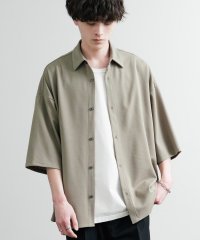 Rocky Monroe/ロッキーモンロー Rocky Monroe ビッグシャツ 半袖 UVカット ストレッチ メンズ レディース 無地 梨地織り オーバーサイズ ゆったり ドレープ /508078143