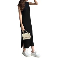 KOBE LETTUCE/コウベレタス KOBE LETTUCE ［ 岡部あゆみさんコラボ ］リブニットノースリーブワンピース【プチハイストレート】[選べるタイプ] [E300E]/508078270
