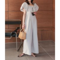 KOBE LETTUCE/コウベレタス KOBE LETTUCE 2wayオフショルスクエアネックオールインワン [E3470]/508078275