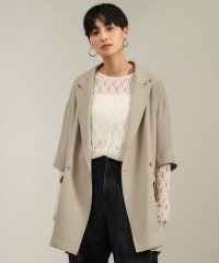 サロン　アダム　エ　ロペ/バックサテンハーフスリーブジャケット［セットアップ対応・今から秋まで］/508078526