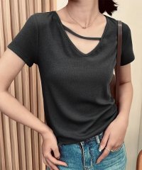 LOWO/ロワ LOWO Vネック半袖Tシャツ カットソー/508078887