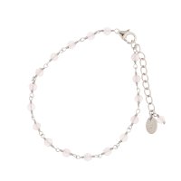 AGATHA PARIS/アガタ パリ AGATHA PARIS ストーンチェーンブレスレット、ピンククオーツ/508078958