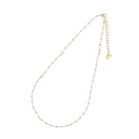 AGATHA PARIS/アガタ パリ AGATHA PARIS ストーンチェーンショートネックレス、ピンクムーンストーン/508078983