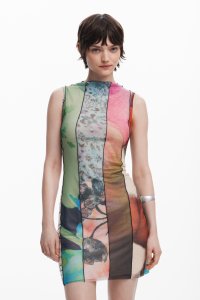 Desigual/デシグアル Desigual プリントミニドレス/508079362