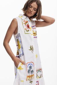 Desigual/デシグアル Desigual ポストカードシャツドレス/508079370