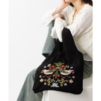 Jubilee/ジュビリー Jubilee ウィリアムモリス柄 刺繍 コーデュロイ トートバッグ/507009259