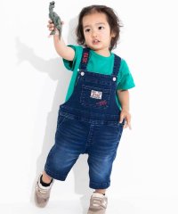 WASK/ロゴ刺しゅうオーバーオールストレッチデニム(80~110cm)/508013039