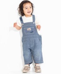 WASK/ロゴ刺しゅうヒッコリーオーバーオール(80~110cm)/508013040