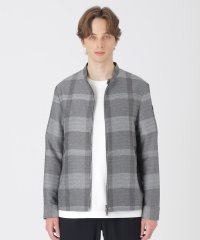 BLACK LABEL CRESTBRIDGE/シャドークレストブリッジチェックカラミライダースブルゾン/508035624