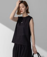NIJYUSANKU（LARGE SIZE）/【新色追加/洗える】シャイニーシアー ノースリーブ ニット/508037988