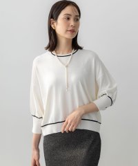KUMIKYOKU（LARGE SIZE）/【接触冷感・UVカット・抗菌防臭】ドルマンスリーブ7分袖 ニットＴ/508079885