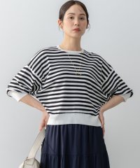 KUMIKYOKU（LARGE SIZE）/【接触冷感・UVカット・抗菌防臭】ドルマンスリーブ7分袖 ニットＴ/508079885