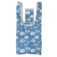 cinemacollection/シネマコレクション cinemacollection ショッピングバッグ KURUTTOエコバッグ カラビナ付き 紫陽花BL ミントイン お買い物かばん コンパ/508080026