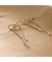 Audie a Muses/【人気のため追加】リボンビジューロングピアス/508080729
