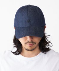 SHIPS MEN/【WEB限定】SHIPS: ワンポイント ロゴ エンブロイダリー オーバーフィット デニム キャップ/508080735
