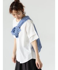 Lugnoncure/プレーティング袖タックTシャツ/508080809