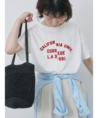 Samansa Mos2 blue/リメイク風Tシャツ/508080811