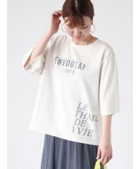 Lugnoncure/リメイク風プリントTシャツ/508080812