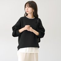 Aletta vita/アレッタ ヴィータ Aletta vita ダンボールバックファスナー袖タックプルオーバー/508081276
