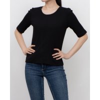 TIGORA/ティゴラ TIGORA レディース 半袖Tシャツ UVカットリブTシャツ TR－9C2175TS (ブラック)/508081558