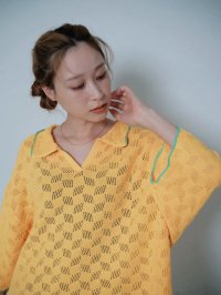 HCAE/エイチシーエーイー HCAE BICOLOR MESH KNIT TOP/508081666