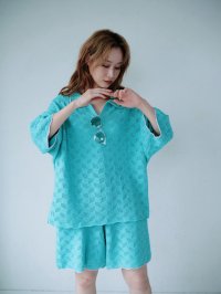 HCAE/エイチシーエーイー HCAE BICOLOR MESH KNIT TOP/508081666