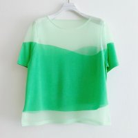 HCAE/エイチシーエーイー HCAE SHEER HALF SLEEVE KNIT TOP/508081671
