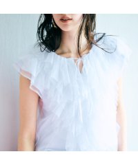 Audie a Muses/チュールフリルブラウス/508081791