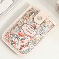 REAL STYLE/リアルスタイル REAL STYLE カードケース 薄型 スリム レディース ホルダー パスケース 定期入れ スライド 引き出し式 フェイクレザー おしゃれ 花/508081828