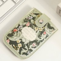 REAL STYLE/リアルスタイル REAL STYLE カードケース 薄型 スリム レディース ホルダー パスケース 定期入れ スライド 引き出し式 フェイクレザー おしゃれ 花/508081828