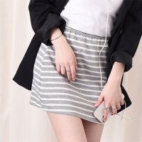 REAL STYLE/リアルスタイル REAL STYLE ミニスカート タイト 台形 ボーダー柄 レディース ボトムス 春 夏 薄手 ショート 膝上 ひざ上 コンパクト スリム ウ/508081845