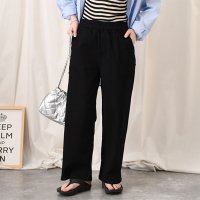 REAL STYLE/リアルスタイル REAL STYLE ワイドパンツ レディース きれいめ カジュアル 春 夏 秋 カラー ウエストゴム ストレッチ ツイル 伸縮性 ボトムス オ/508081847