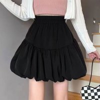 REAL STYLE/リアルスタイル REAL STYLE バルーンスカート レディース ミニスカート 大人 インナーパンツ付き フレア 韓国 ウエストゴム バレエコア かわいい 薄/508081852
