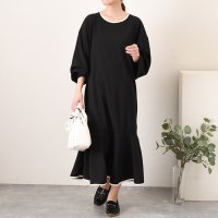 REAL STYLE/リアルスタイル REAL STYLE ワンピース レディース 長袖 春 ロング きれいめ エンボス 速乾 マーメイド Aライン 無地 おしゃれ 体型カバー オフ/508081855