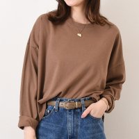 REAL STYLE/リアルスタイル REAL STYLE カットソー レディース 長袖 綿 コットン 薄手 Tシャツ ロンT ゆったり 大きめ カジュアル 春 夏 秋 シンプル 韓/508081858
