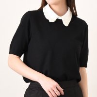 REAL STYLE/リアルスタイル REAL STYLE ニット セーター レディース 半袖 クルーネック 丸首 ハイゲージ きれいめ トップス ゆったり おしゃれ 韓国 デイリー/508081861
