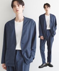 tk.TAKEO KIKUCHI/【WEB限定 マシンウォッシャブル】機能性エアリードライノーカラーセットアップ/ノーカラージャケット&テーパードスラックス/508082220