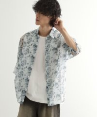 tk.TAKEO KIKUCHI/シアーフラワーシャツ/508082221