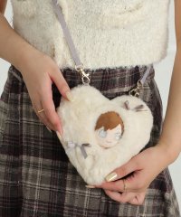 ALTROSE/アルトローズ ALTROSE 【10cmぬい推奨サイズ】推し活 ぬいぐるみ ぬい活 ぬい服 着せ替え おくるみ 2way ボア ぬいショルダー ハート リボン /508082230