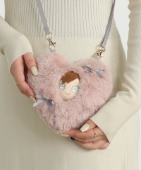 ALTROSE/アルトローズ ALTROSE 【10cmぬい推奨サイズ】推し活 ぬいぐるみ ぬい活 ぬい服 着せ替え おくるみ 2way ボア ぬいショルダー ハート リボン /508082230