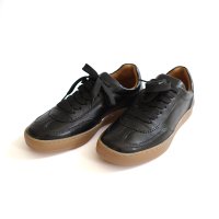 pointer/ポインター pointer [アミアミ] 本革 スニーカー レディース 靴 レザー 黒 シルバー PO－CR51/508082406