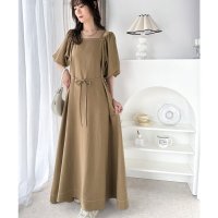 Classical Elf/クラシカルエルフ Classical Elf お洒落に差をつける、大人女子。2wayパフスリーブロング丈ワンピース/508082816