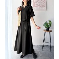 Classical Elf/クラシカルエルフ Classical Elf 洗練された大人の抜け感。フロントタックキーネックワンピース/508082820