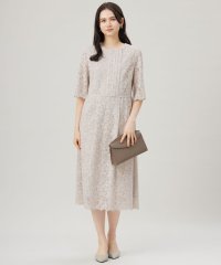 JIYU-KU(LARGE SIZE)/【洗える】フルールコードレース ワンピース/506048296